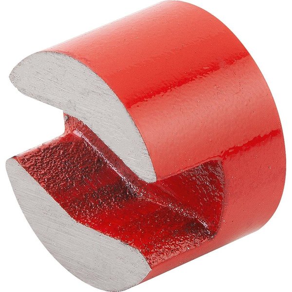 Kipp Magnet Button Magnet Alnico, Red, Round, D1=4, 5, D=13 K0559.01